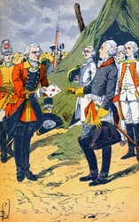 Washingtown recebe a rendição de Yorktown
