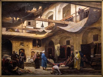 O bazar de tapetes no Khan Khalil, no Cairo