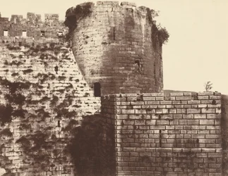 Kalaat-El Hosn, segundo recinto, exterior, meio-dia, 1859/1860 (foto)