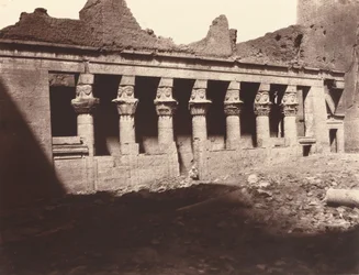 Philae, Tribunal Interior, Colunata Ocidental, 1859/1860 (foto)