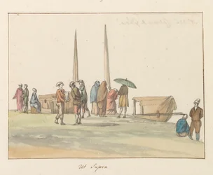 Trajes tradicionais da ilha de Gozo Costume de Ghozo (título no objeto) Voyage en Italy, e Sicile et à Malte - 1778 (título da série)