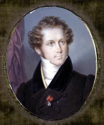 Retrato de Vincenzo Bellini (1801 - 1835), miniatura do Dupré. Museu de La Scala. Milão.