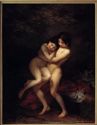 Les bathheuses Painting de Louis Edouard Rioult (1790-1855) 1831 Amiens, Musee de Picardie