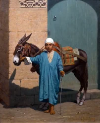 A criança e o seu burro