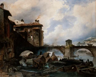 "O Porto de Lyon", 1830.  