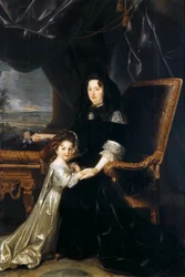 Françoise d&39;Aubigné, Marquesa de Maintenon 1635-1719 com a sobrinha