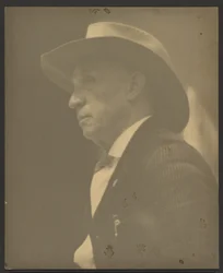 Retrato de um homem com um Stetson