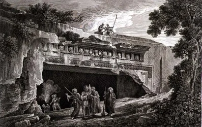 O Monumento Sepulcral dos Reis de Judá, placa 25 do Volume III de um 