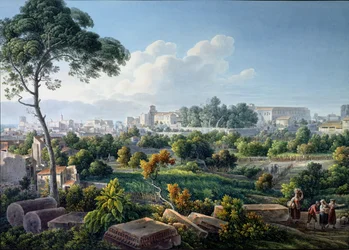 Vista da colina do Esquilino, Roma, c. 1800