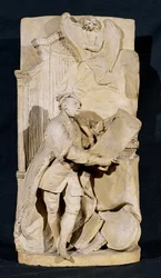 Modello para o monumento a George Frederick Handel (1685-1759) na Abadia de Westminster, c.1760 (terracota)