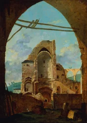 A demolição da abadia de Montmartre, c1740-1800.
