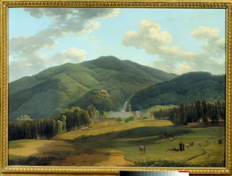 A Abadia de Vallambrosa. Pintura de Louis Gauffier (1761-1801)