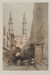 Egito e Núbia, Volume III: Minaretes e Grande Entrada dos Metwaleys, no Cairo