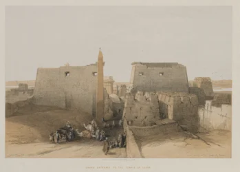Egito e Núbia, Volume II: Grande Entrada do Templo de Luxor, 1848.