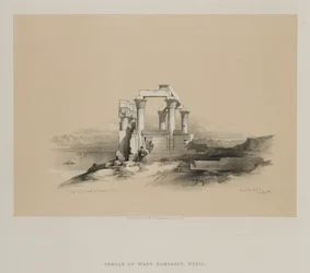 Egito e Nubia, Volume II: Ruínas do Templo de Kardeseh, Nubia, 1848.