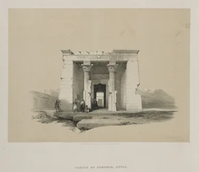 Egito e Nubia, Volume II: Templo de Dandour, Nubia, 1848.