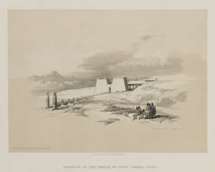 Egito e Nubia, Volume I: Abordagem ao Templo de Wady Saboua, Nubia, 1847.