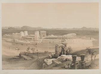 Egito e Nubia, Volume I: Vista Geral da Ilha de Philae, Nubia, 1846.