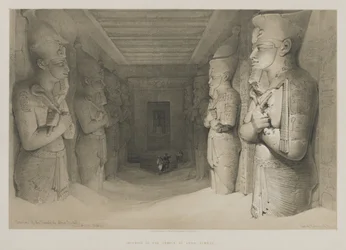 Egito e Núbia, Volume I: Interior do Templo de Aboo-Simbel, 1846.