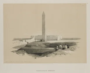 Egito e Núbia, Volume I: Obelisco em Alexandria, vulgarmente chamado Cleopatras Needle, 1846.