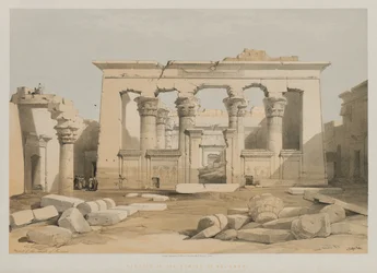 Egito e Núbia, Volume I: Pórtico do Templo de Kalabshe, 1847.