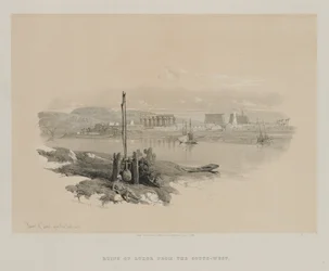 Egito e Núbia, Volume I: Ruínas de Luxor do sudoeste, 1846.