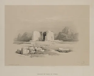 Egito e Nubia, Volume I: Templo de Tafa em Nubia, 1846.