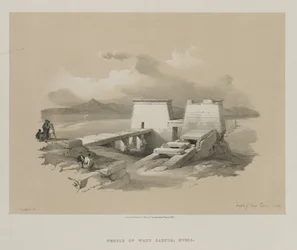 Egito e Nubia, Volume I: Templo de Wady Saboua, Nubia, 1846.