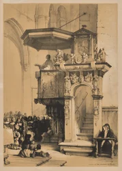 Esboços na Bélgica e na Alemanha, Primeira Série, Púlpito na Catedral de Treves