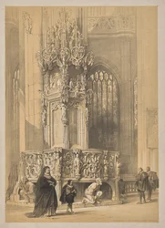 Esboços na Bélgica e na Alemanha, Primeira Série, Sacrament House na Igreja de St. Laurent, Nuremberg