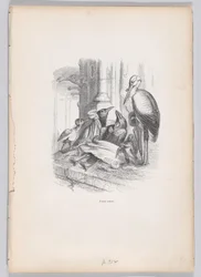 Eu era uma viúva de Cenas da Vida Privada e Pública dos Animais, ca. 1837-47.