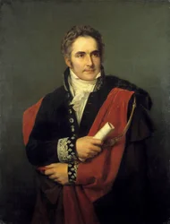 Retrato de Casimir Perier, ministro, presidente do conselho em 1831 Pintura de Louis Hersent (1777-1860) Século XIX. Dim. 1,65 x 0,90 m. Versailles, museu do castelo