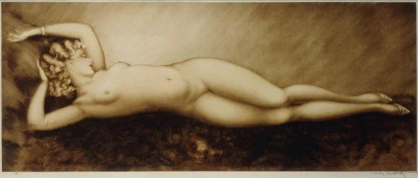Repose, c.1934 (gravura e ponto seco, impresso em cores)