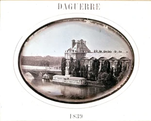Daguerre: Pavillon de Flore, Louvre, Paris 1839 (daguerrótipo)