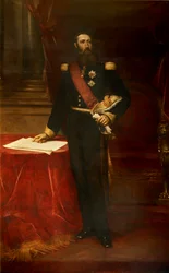 Retrato de Leopoldo II 1835-1909, Rei dos Belgas, c. 1870.