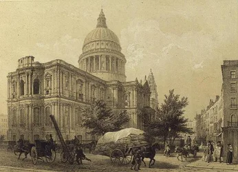 Catedral de S. Paulo, c.1855 (litho)