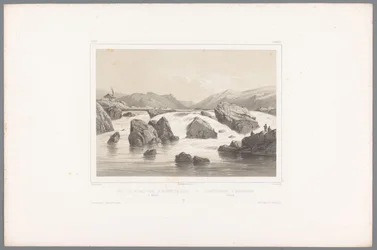 Pescadores de salmão no rio Kassa em Halland
Pêche du saumon dans la rivière de Kassa à Halland / Laxefiskeriet i Kassaelven, Halland (título sobre o objecto)
Faces na Escandinávia (título da série)
Vues du Nord. Suède (título da série)