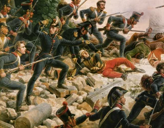 A campanha de Napoleão I Bonaparte em Espanha (óleo sobre tela)
