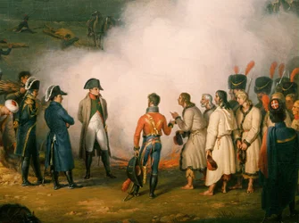 Acampamento de Napoleão na véspera da batalha de Austerlitz (óleo sobre tela)