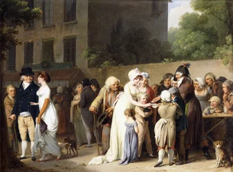 O prestidigitador nos bulevares, 1806