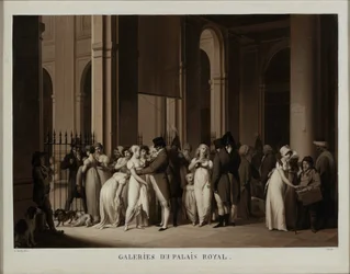As Galerias do Palácio Real, 1809.