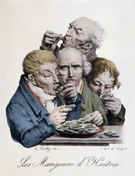 Comedores de ostras - por L. Boilly