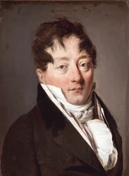 Retrato de Alexandre Balthazar Laurent Grimod de la Reyniere (1758-1837) par Boilly, Louis-Leopold (Louis Leopold) (1761-1845), - Óleo sobre tela, 22x17 - Musee Marmottan Monet, Paris