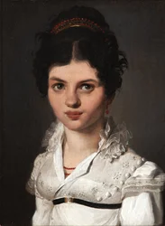 Retrato de uma mulher com diadema