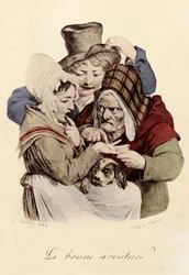 A Feliz Aventura Gravada por Louis-Leopold Boilly (Louis Leopold Boilly
