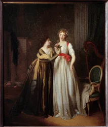 Os dois amigos. Pintura de Louis Leopold Boilly (1761 - 1845)