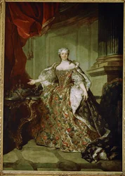 Maria Leszczynska, rainha de França, esposa de Luís XV, filha de Estanislau Leszczynski, rei da Polónia ...