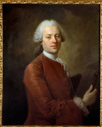 Retrato de Jean the Round of Alembert (1717 - 1783) pintura de Louis Tocque (1696 - 1772) Versailles. Musee Lambinet. - Retrato de Jean the Round of Alembert (1717-1783). Pintura de Louis Tocque (1696-1772)