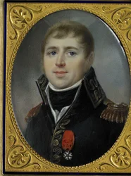 Carel Hendrik Ver Huell (1764-1845), Vice-Almirante da Frota Batava e Ministro da Marinha da República Batava, condecorado com a Cruz de Oficial da Legião de Honra, conferida a ele em 1804