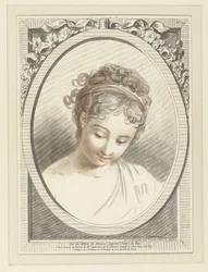 Busto de uma jovem mulher
Tête de femme